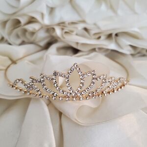 Rhinestone Tiara with Free Necklace